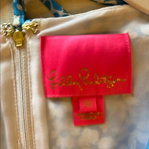 Lilly Pulitzer Fabiana Jacquard Dress SZ 10 - Picture 5 of 5